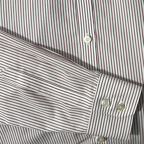 Charles Tyrwhitt Men's Extra Slim Fit Non Iron Shirt 15.5-34 Stripes - Picture 5 of 5